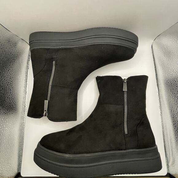 J/Slides NYC Black Suede Luxe Boot Shoes Women’s Size 9 - Picture 2 of 9